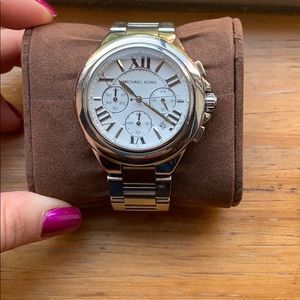 Michael Kors Silver Bradshaw watch